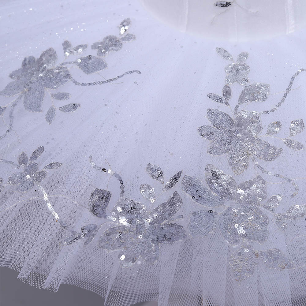 Fitdance Sequined Silver Flower Ballet