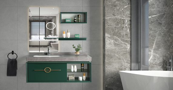 The difference between aluminum vanity cabinet and solid wood