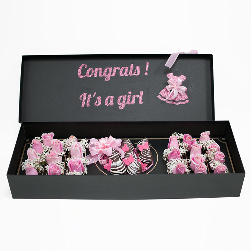 Custom luxury i love you flower box heart shaped love gift box MOM BOX for rose bouquets
