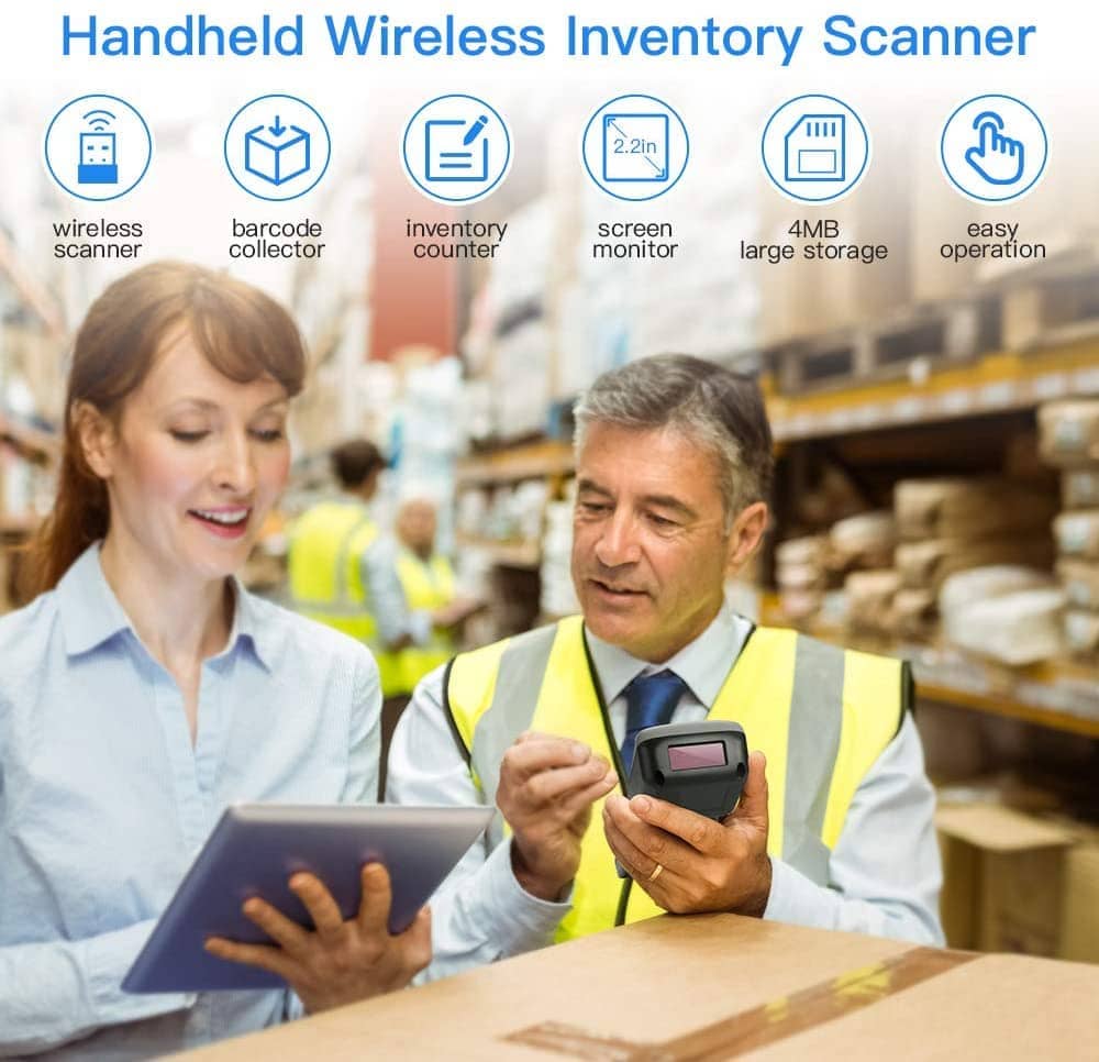 Inventory wireless barcode laser scanner
