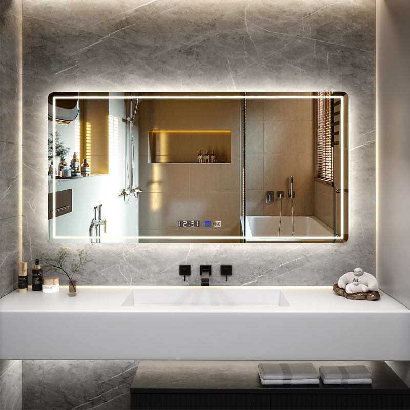 bluetooth bathroom led mirror