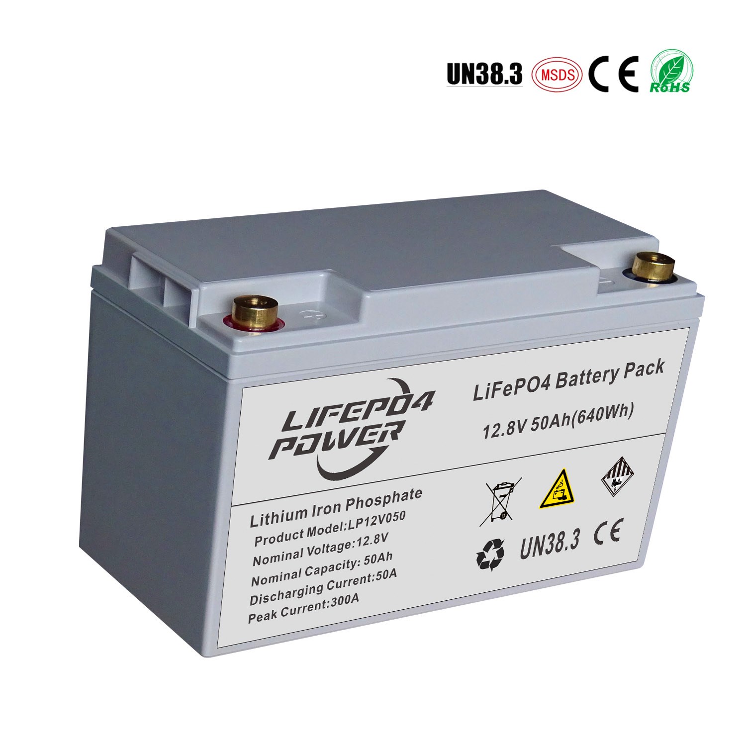 Lithium Iron Phosphate Battery 12V 50Ah