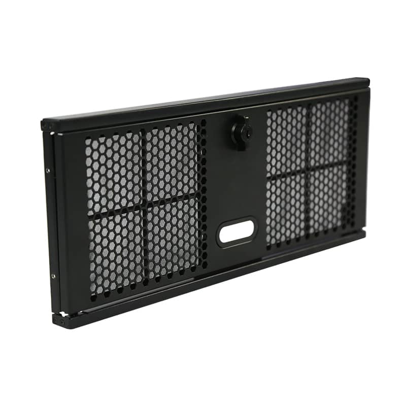 Front panel with mesh