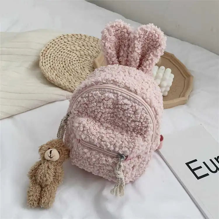 Plush mini backpack
