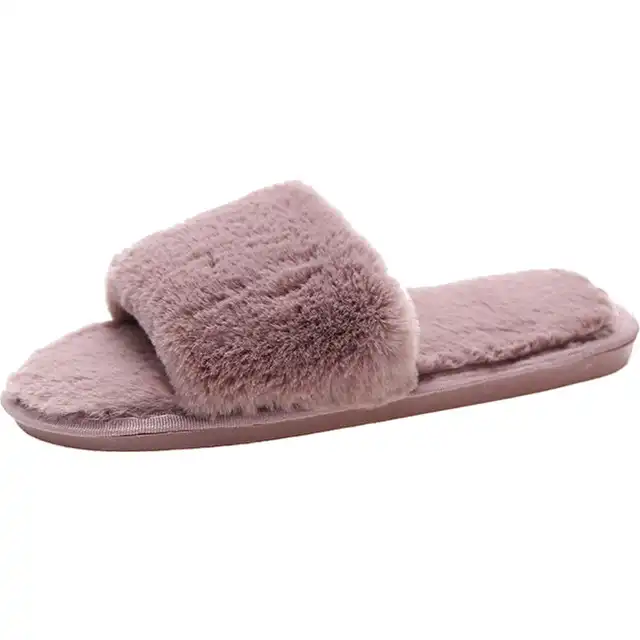 Plush slippers