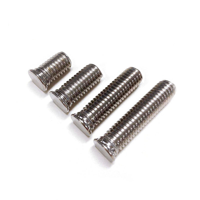 Round-head flush-mounted self-clinching studs