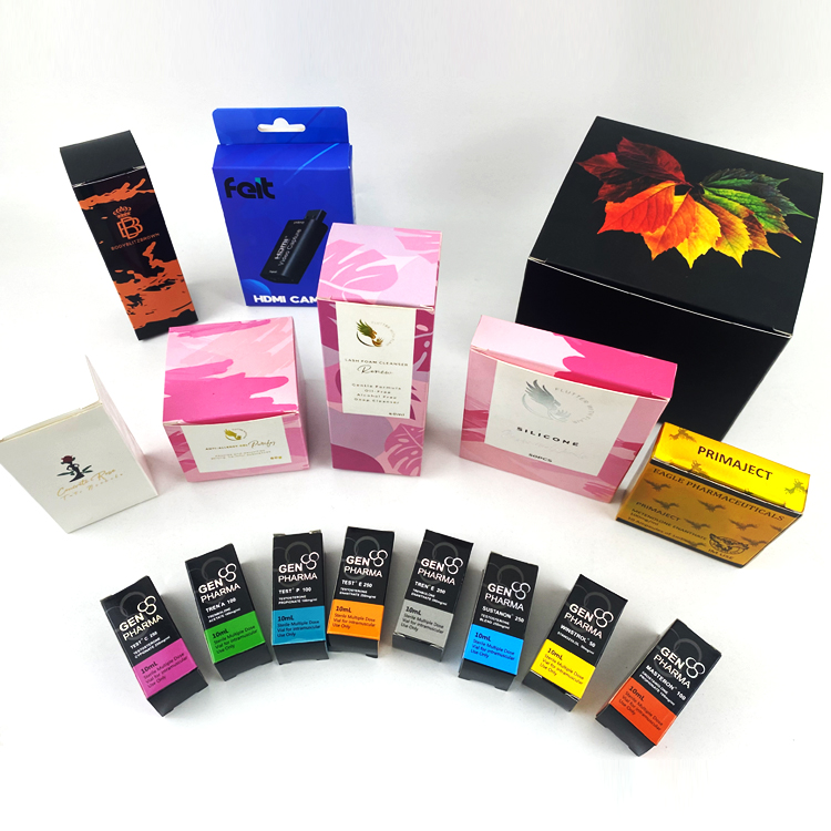 custom printing serum box paper skin care products cosmetic jar packaging box