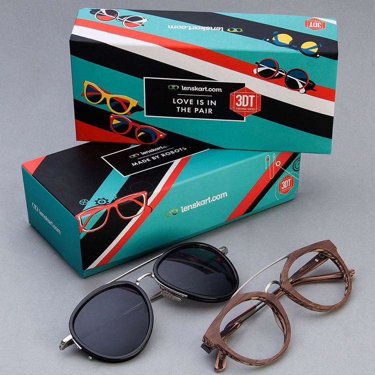 Custom Printing Corrugated Handmade Drawer Eyewear Eyeglass Packaging Luxury Paper Gift Sunglasses Shipping Boxes For Glasses