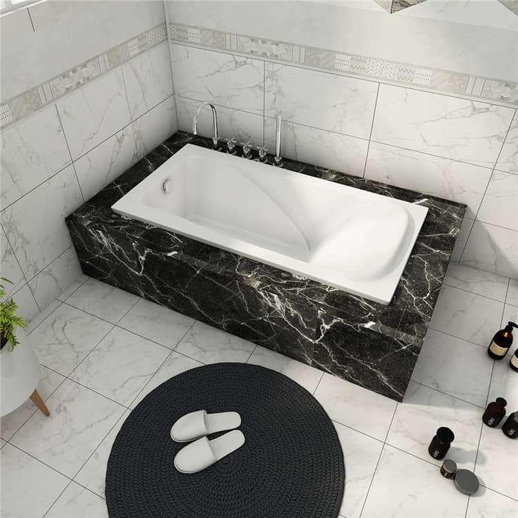 With headrest Built In Bathtub