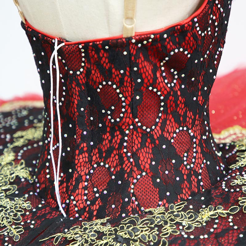 Fitdance Black Red Performance Ballet Dress