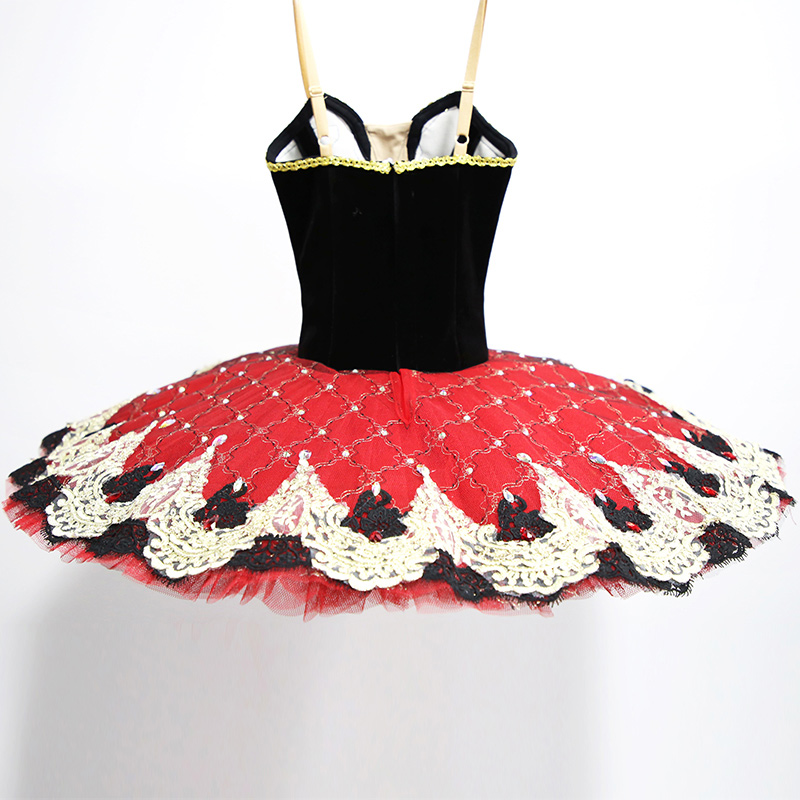 Custom Black and Red Skirt for Ballet