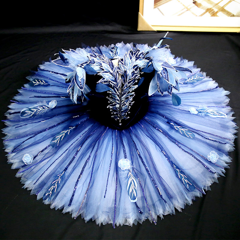 Navy Blue Professional Ballet Performance Dress