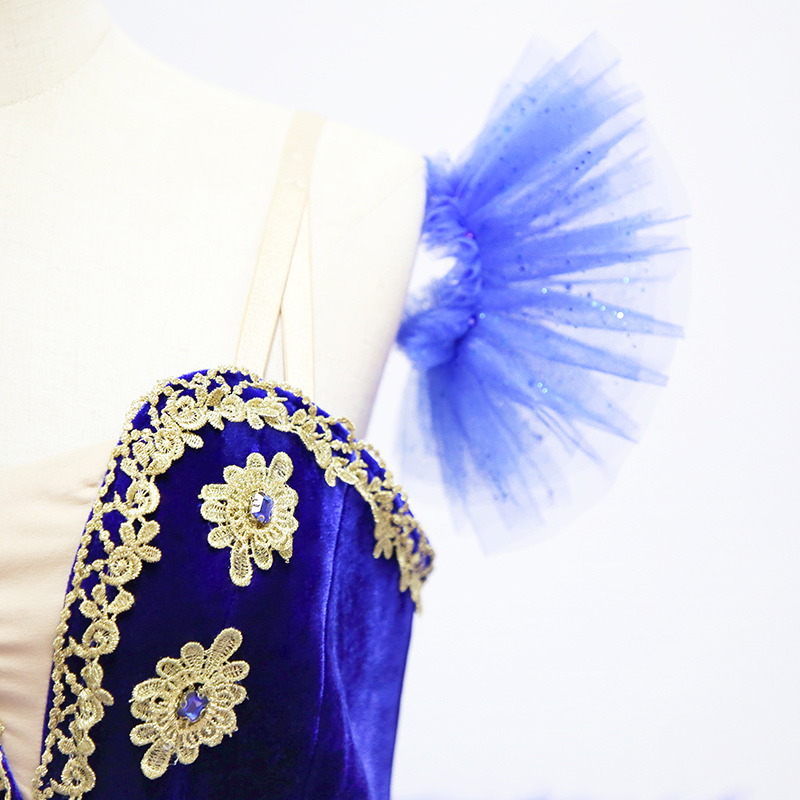 Girls Royal Blue Performance Dress