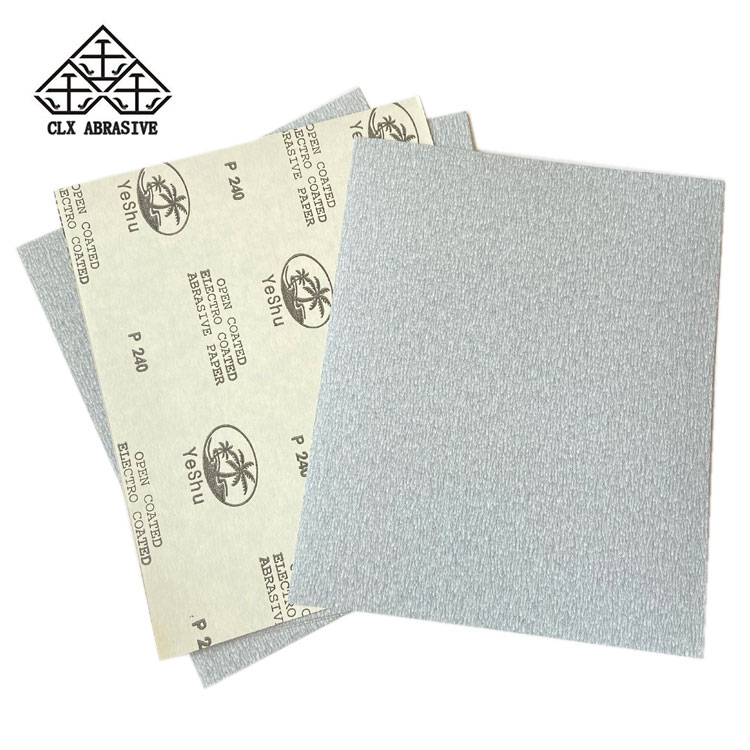 China Yeishu Dry abrasive paper Manufacturers and Factory Price List HuiZhou CLX Abrasive