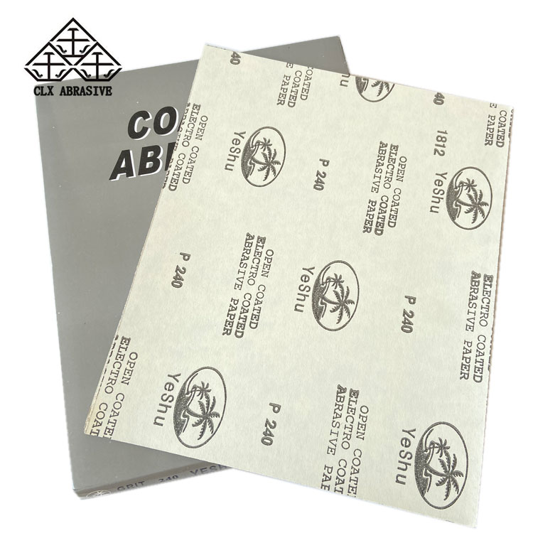 China Yeishu Dry abrasive paper Manufacturers and Factory Price List