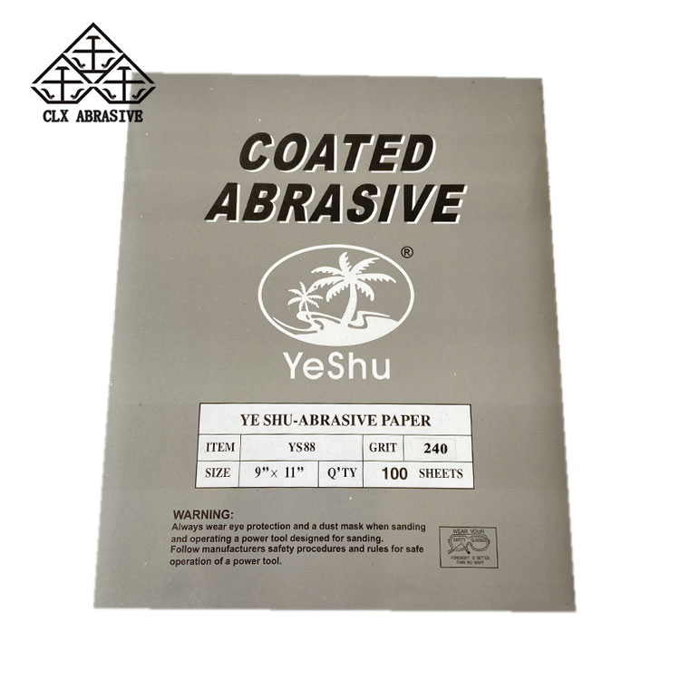 China Yeishu Dry abrasive paper Manufacturers and Factory Price List