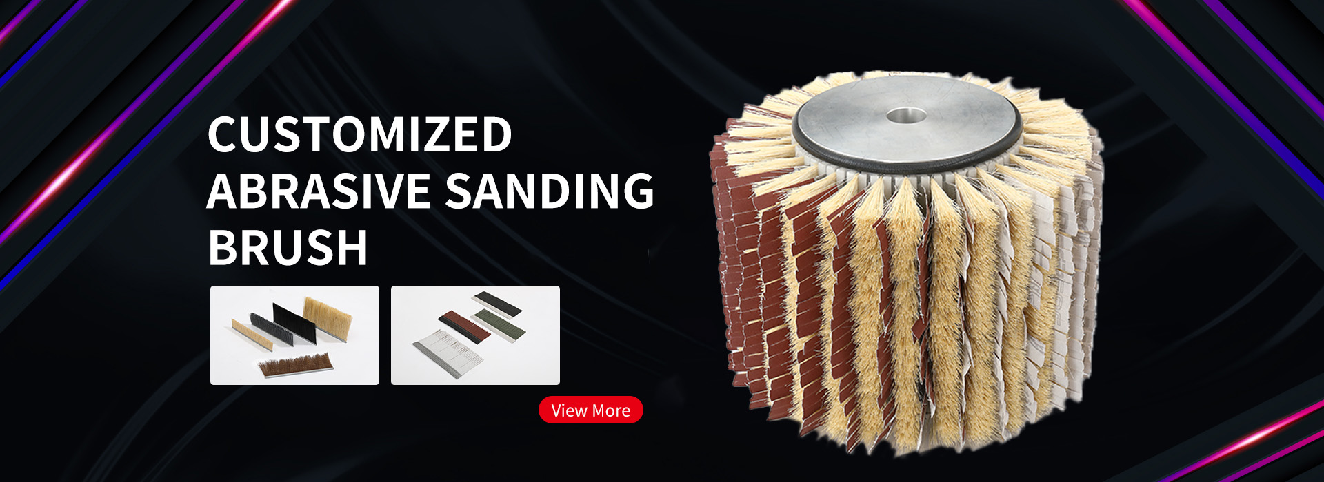 China Abasive sanding brush，Strip brush sanding，Sanding brush system