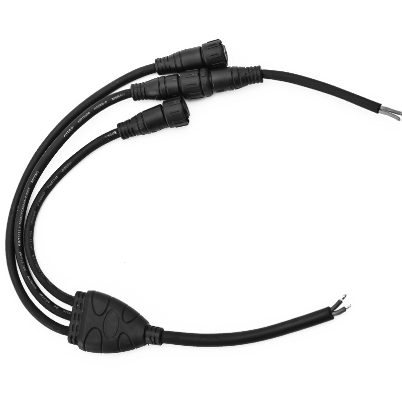 China,Y type waterproof cable IP67 connector,Suppliers Jiulong Electronic